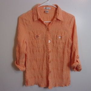 Rebecca Malone Medium Orange Blouse